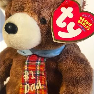 Ty Teenie Beanie Papa 2004 Bear Preloved